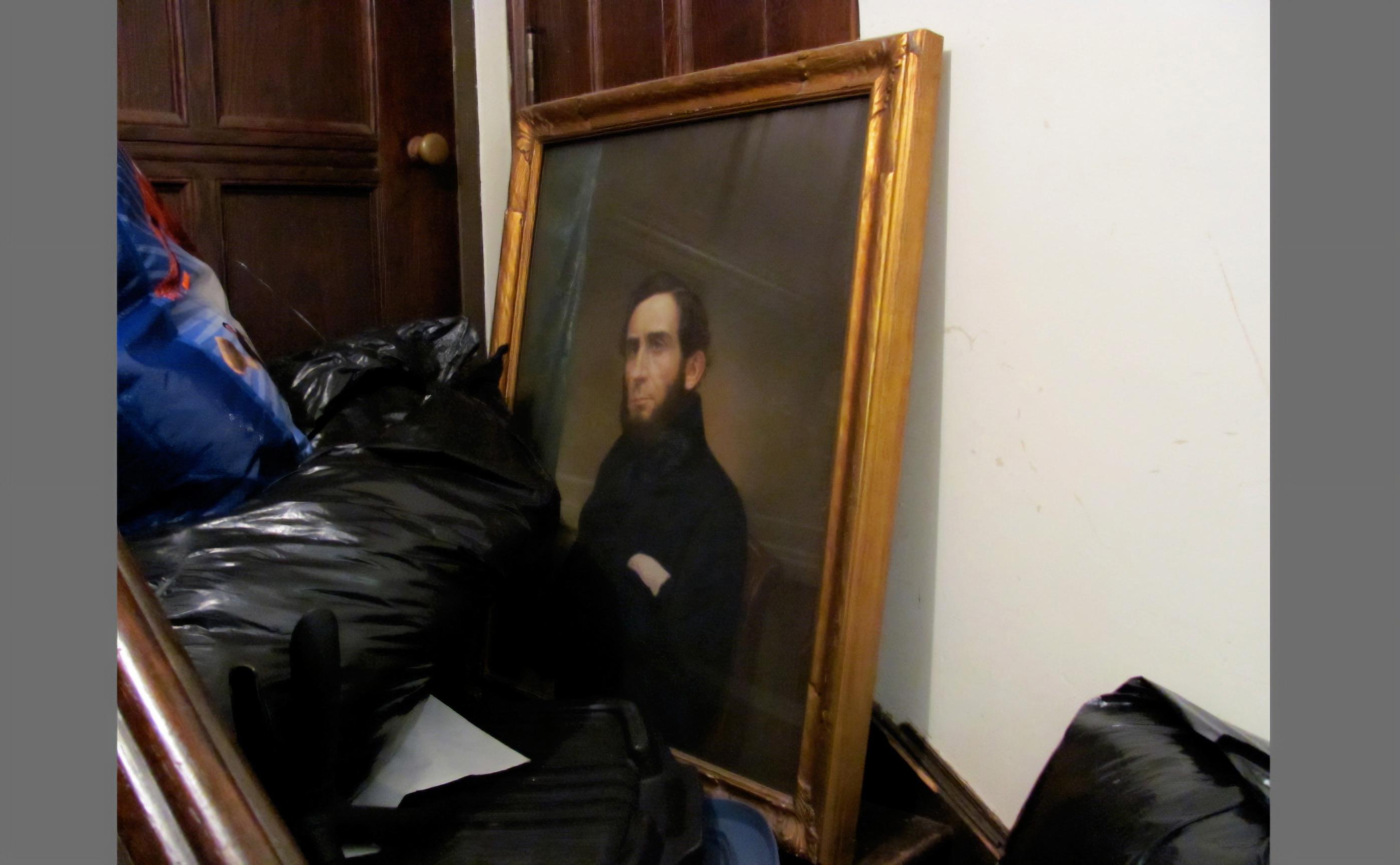 Unknown portrait as found at Union Theological Seminary, New York, 2012
