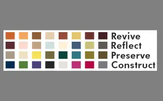 Fashion Trendsetter’s Fall/Winter 2008 colours with their related words, used as palette for Branded, Render, University of Waterloo Art Gallery, Canada, 2008 (with permission: Mrs. Senay Gokcen, Editor-in-Chief, Fashion Trendsetter).