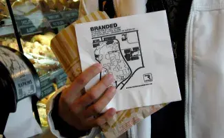 Branded, napkins multiple (edition of 5000), Render, University of Waterloo Art Gallery, Canada, 2008