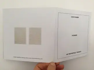 I Wonder, wall-text painting, permanent installation, Art Metropole, Toronto