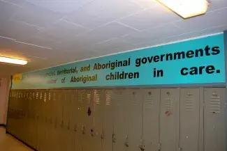 We Call, permanent installation, Gitksan Wet’suwet’en Education Society (GWES), Hazelton, BC, 2017