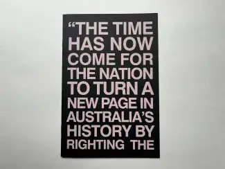 WE ARE SORRY, Artists & Activists 10, Printed Matter, NY + The Truth and Reconciliation of Canada, 2010, 16pp